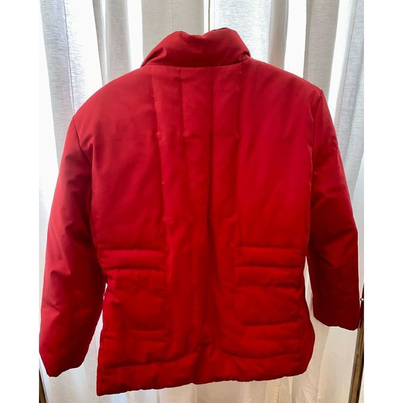 Women’s Liz Claiborne Red Feather & Down Jacket Size  L - Picture 7 of 12